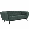 Modway Furniture 29.5 H x 86 W x 35.5 D in. Bestow Velvet Sofa, Green EEI-2731-GRN